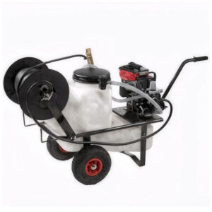 Groupe motopompe de pulvérisation Comet MC 25 - Honda GP 160 et chariot avec cuve 55 L