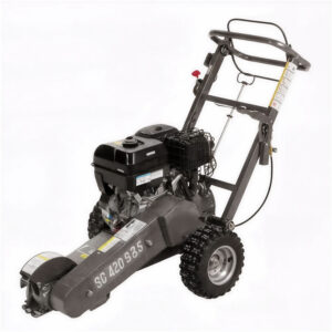 BlackStone SG 420 B&S - Rogneuse de souches - Moteur B&S XR2100 420 cm3 - Disque de coupe avec 8 marteaux en carbure de tungstène