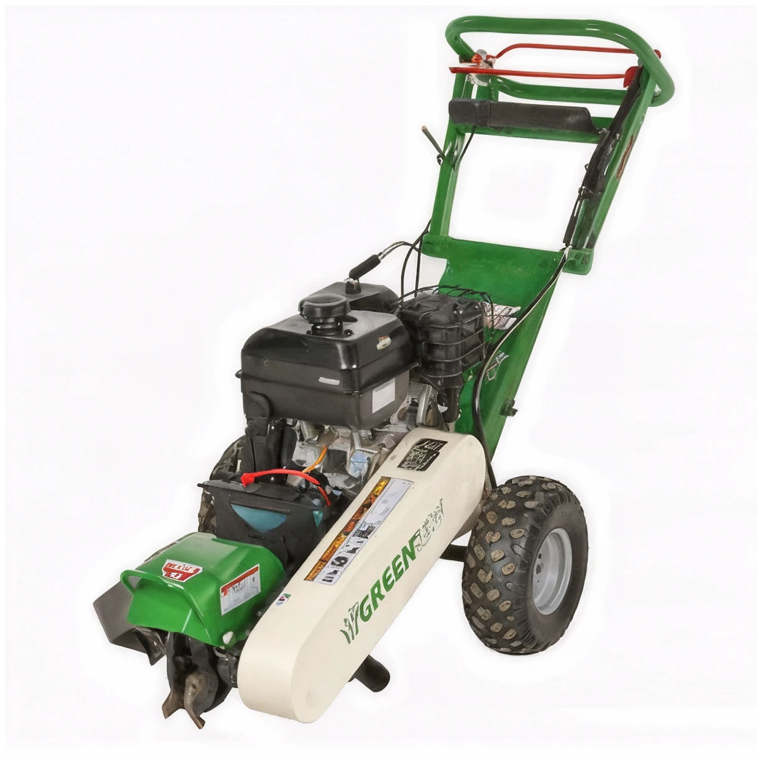 GreenBay Deep BSE-330 - Rogneuse de souches - Moteur B&S XR2100 420 cm3 avec démarrage électrique - Roue de coupe avec 8 fraises en carbure de tungstène