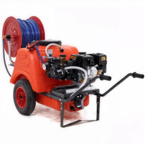 Groupe motopompe de pulvérisation Comet APS 41 Loncin sur chariot Dal Degan avec réservoir 150 l