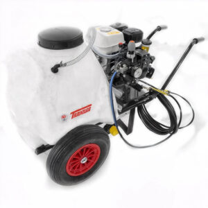 Groupe motopompe de pulvérisation Comet APS 41 - Honda GP 160 et chariot avec cuve 120 L avec crochet