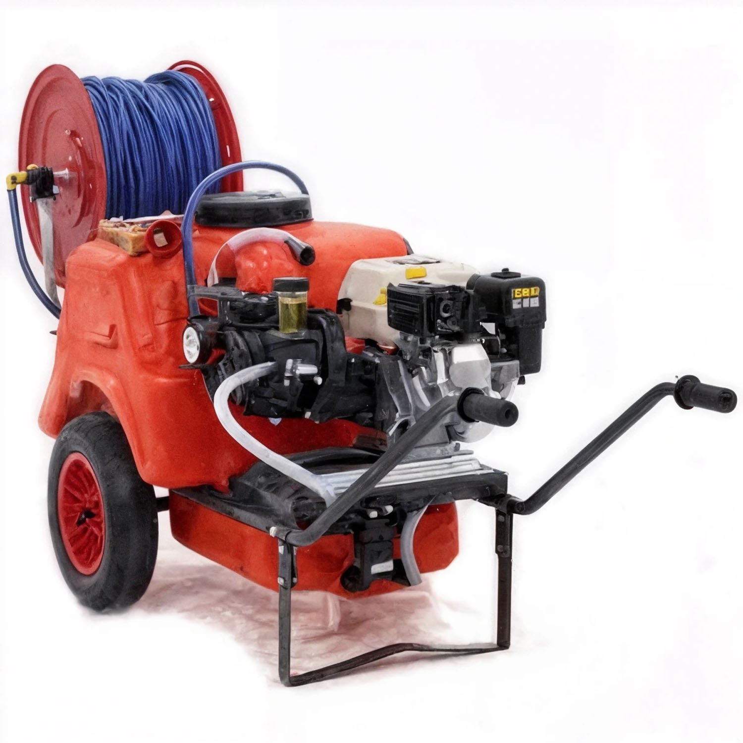 Groupe motopompe de pulvérisation Comet APS 41 Honda GP 160 sur chariot Dal Degan avec réservoir 150 l