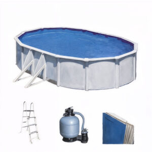 Gre Atlantis Ovale 800x470x132cm - Piscine hors-sol en acier