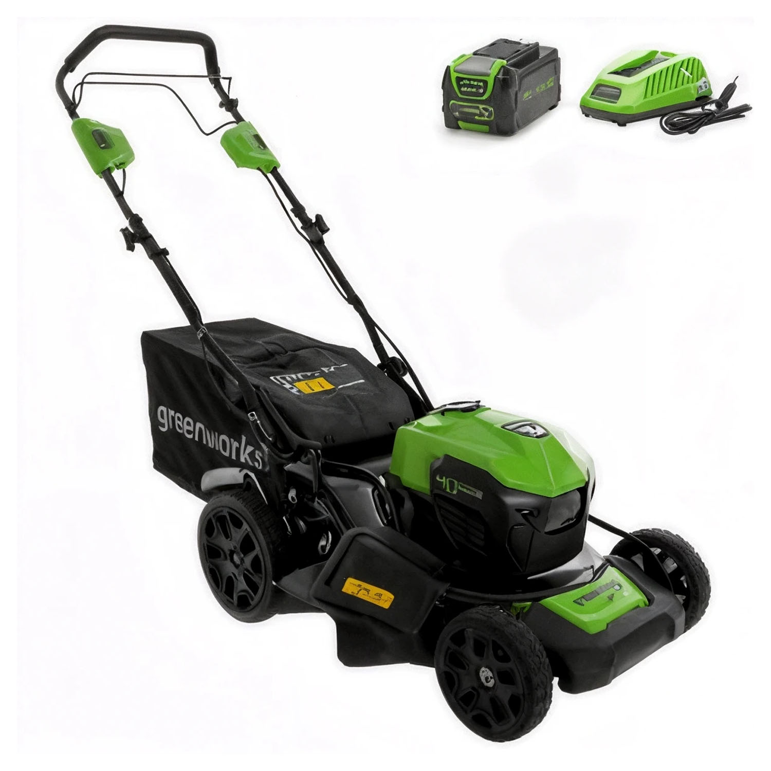 Tondeuse électrique à batterie Greenworks GD40LM46SPK4 40V