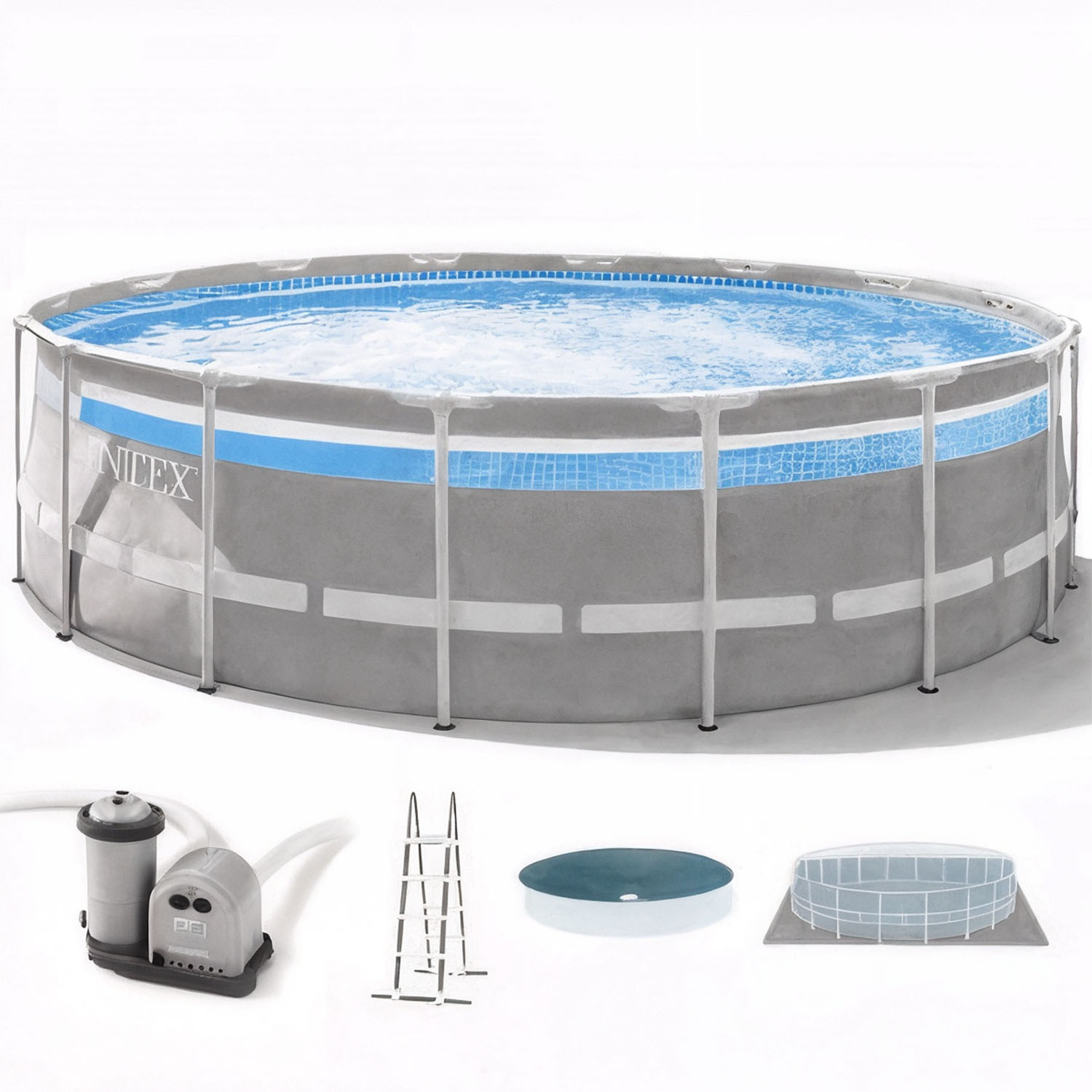 Intex Prisma Frame Clearview 26730NP - Piscine ronde