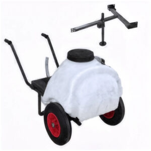 Chariot de pulvérisation avec cuve 120 L pour application à motopompe thermique Comet avec attelage