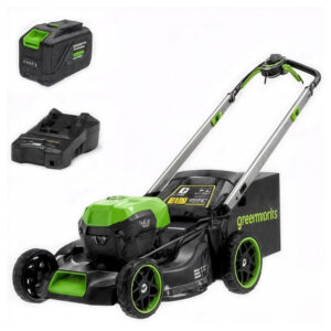 Greenworks GD48LM51SPIIK5 - Tondeuse à gazon automotrice à batterie - 48V/5Ah - Coupe 51 cm