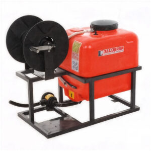 Groupe de pulvérisation Dal Degan Tornado 120 l sur cadre mobile avec enrouleur, pour brouette motorisée