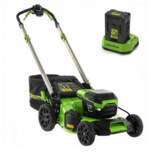 Greenworks GD60LM46SPK4 - Tondeuse à gazon automotrice à batterie - 60V/4Ah - Coupe 46 cm