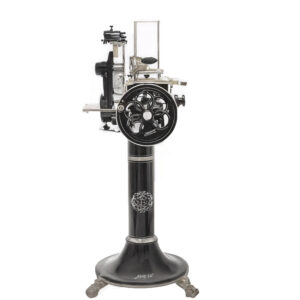 Berkel B2 Noir - Trancheuse à volant avec piédestal - Lame en acier chromé de 265 mm