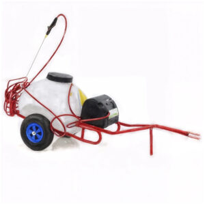 Pulvérisateur sur chariot à batterie 12V de 70 L PRO - Pompe de pulvérisation électrique avec attelage
