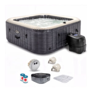 Intex Carrée Greystone Deluxe 28452EX - Piscine hydromassage spa