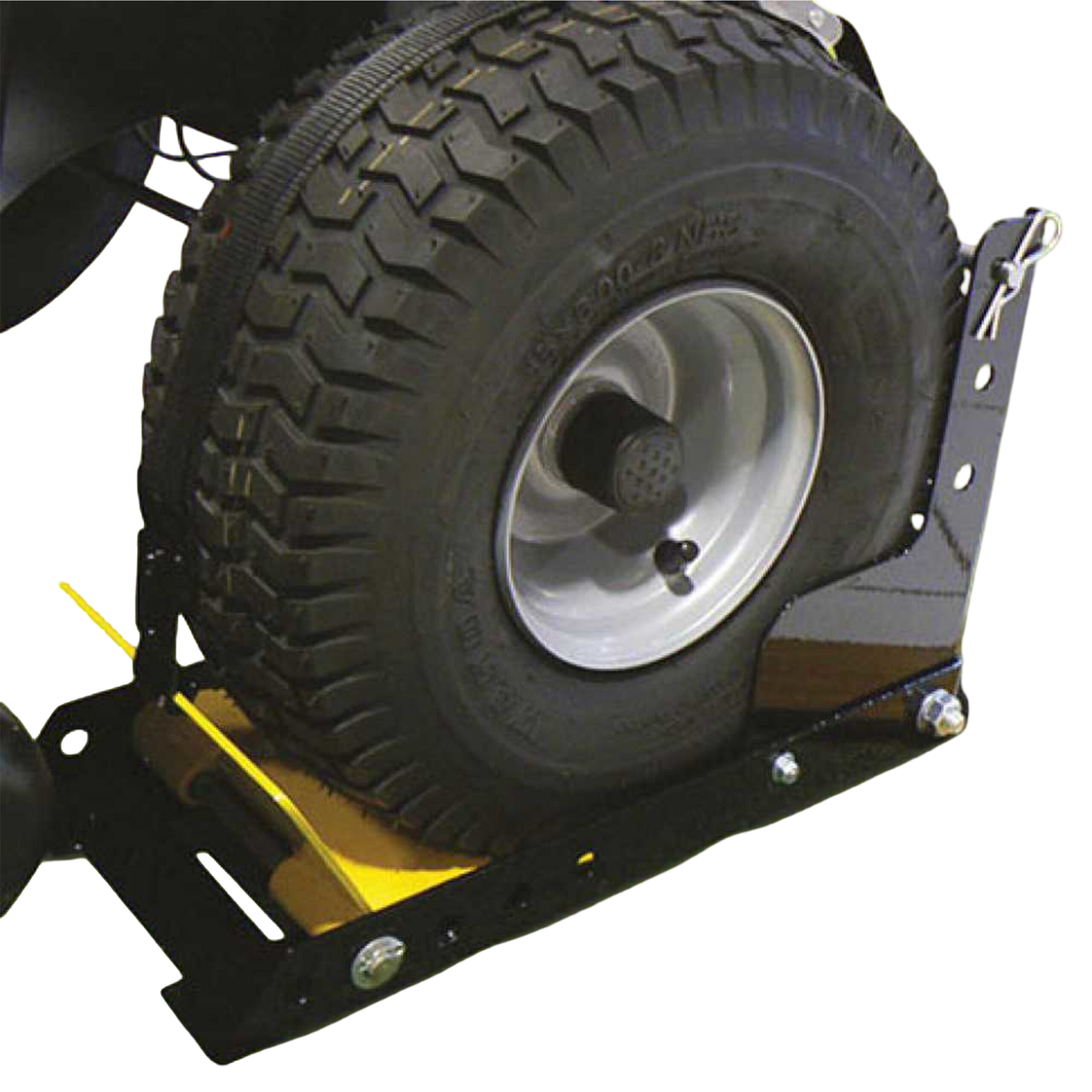 Bloque roue réglable - diamètre roue jusqu 460 mm - pour toutes les tondeuses autoportées