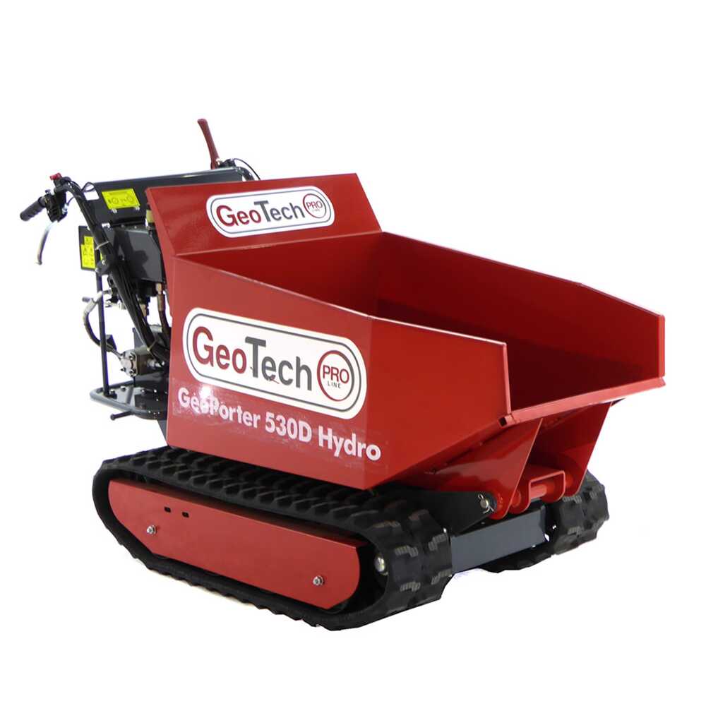 Brouette à moteur-GeoPorter-530D-hydro-avec-benne-dumper-hydraulique-500-kg