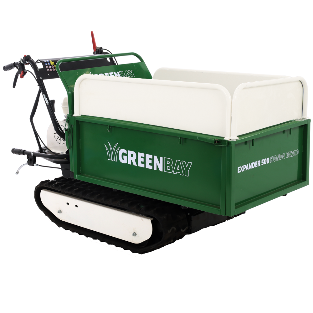 Brouette à moteur Greenbay-expander-500-honda-GX200-Caisson-extensible-charge-500-kg