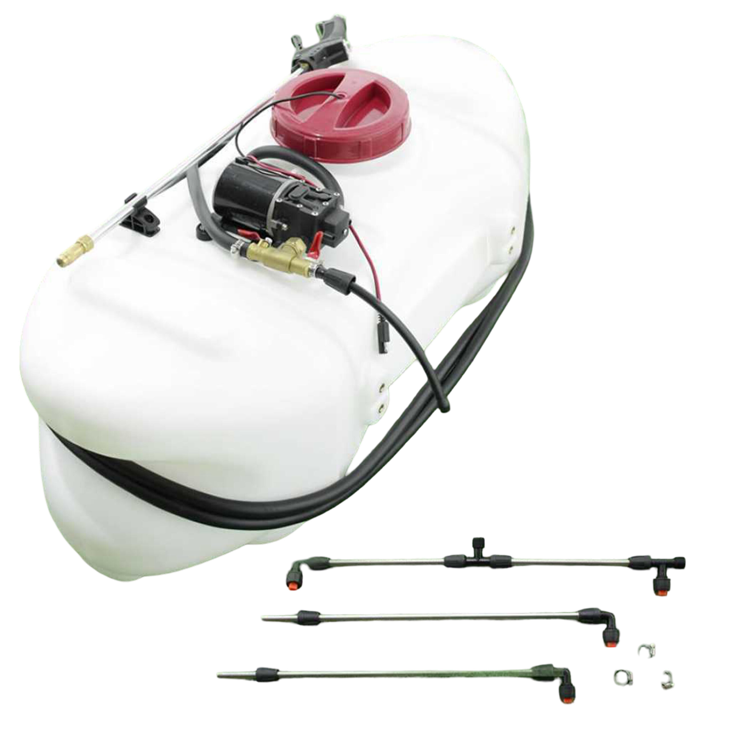 GeoTech CZ60C - cuve de pulvérisation pour tracteur tondeuse - Pompe 12v - 60l