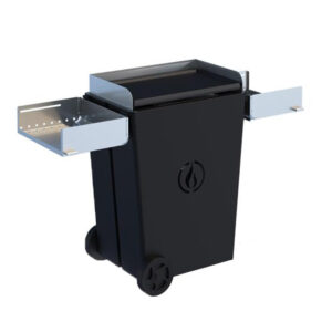 Linea-vz-party-Nero(noir)-Barbecue-pyrolytique-pellets-sur-roues