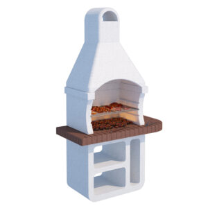 Linea-VZ-Elba-Barbecue à bois et à charbon-en-maçonnerie