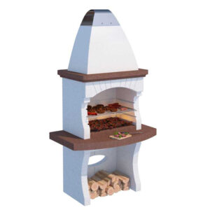 Linea-vz-gallipoli-barbecue à bois et à charbon-en-maçonnerie