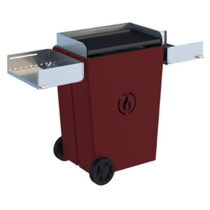 Linea-VZ-Party-Rosso (rouge) - Barbecue-pyrolytique à pellets-sur-roues