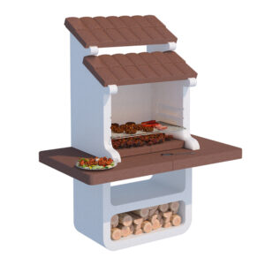 Linea-VZ-Portocervo - Barbecue à bois et à charbon-en-maçonnerie