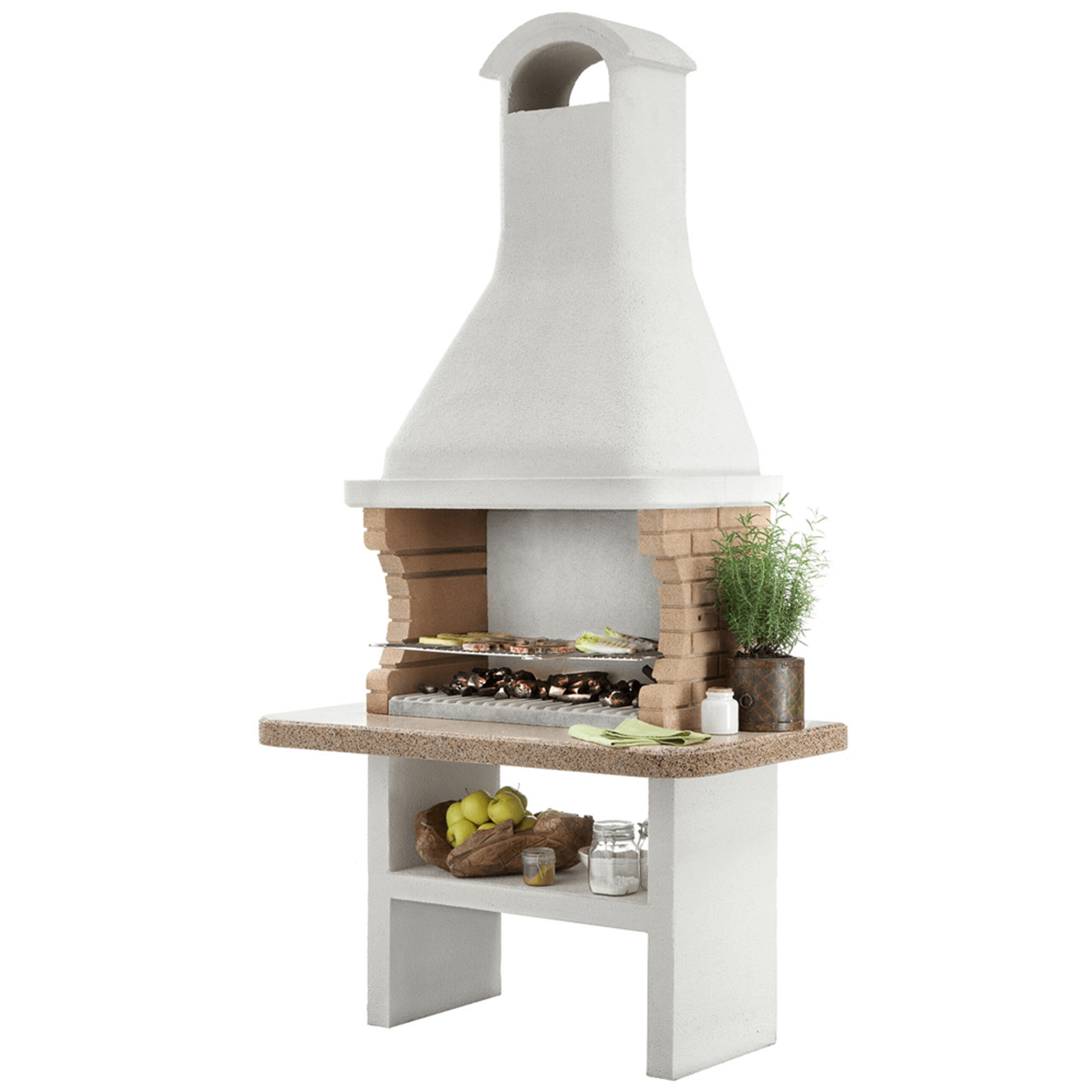 Palazzetti-Limassol - Barbecue à bois et à charbon-en-maçonnerie