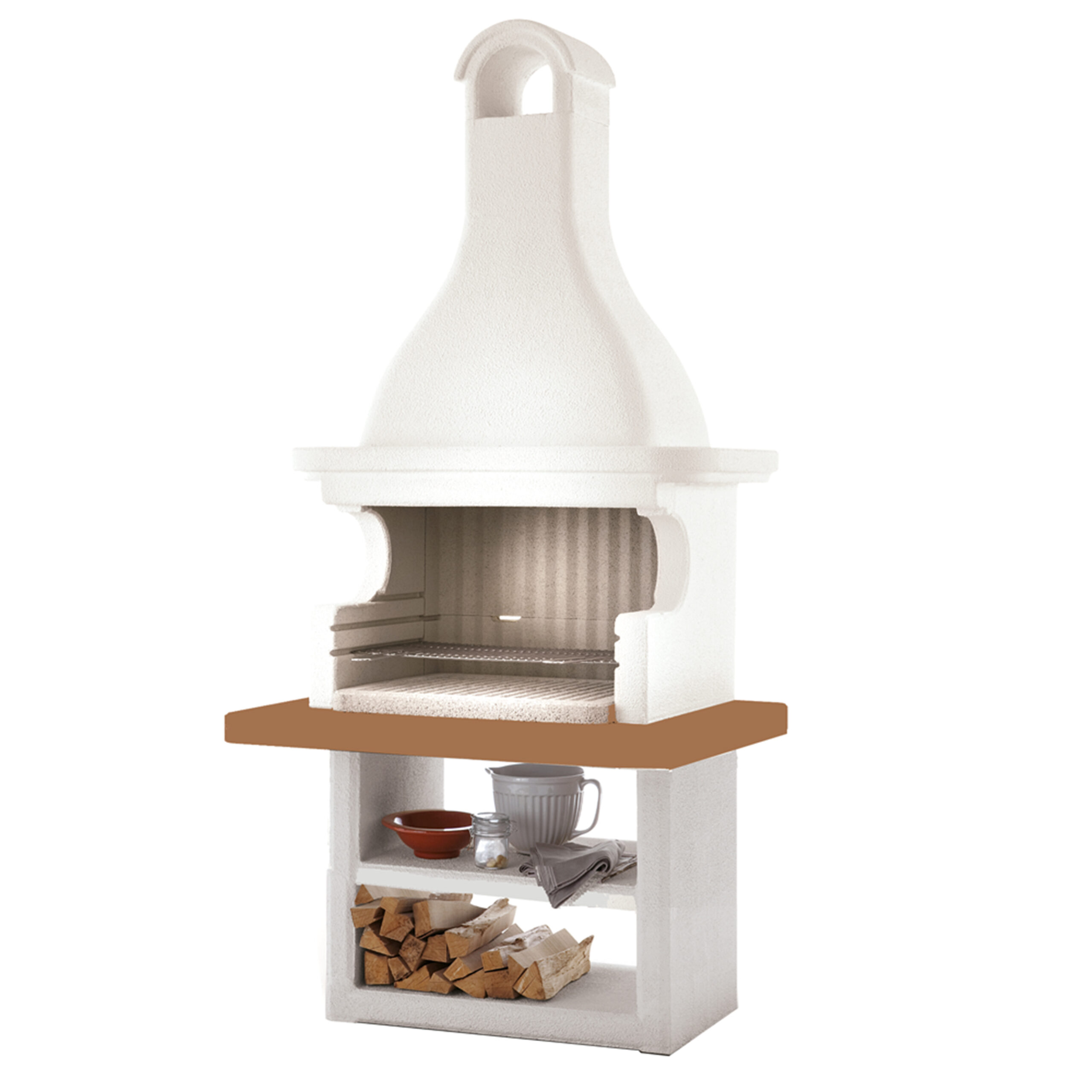 Palazzetti-Portorose-barbecue à bois-et-charbon-en-maçonnerie