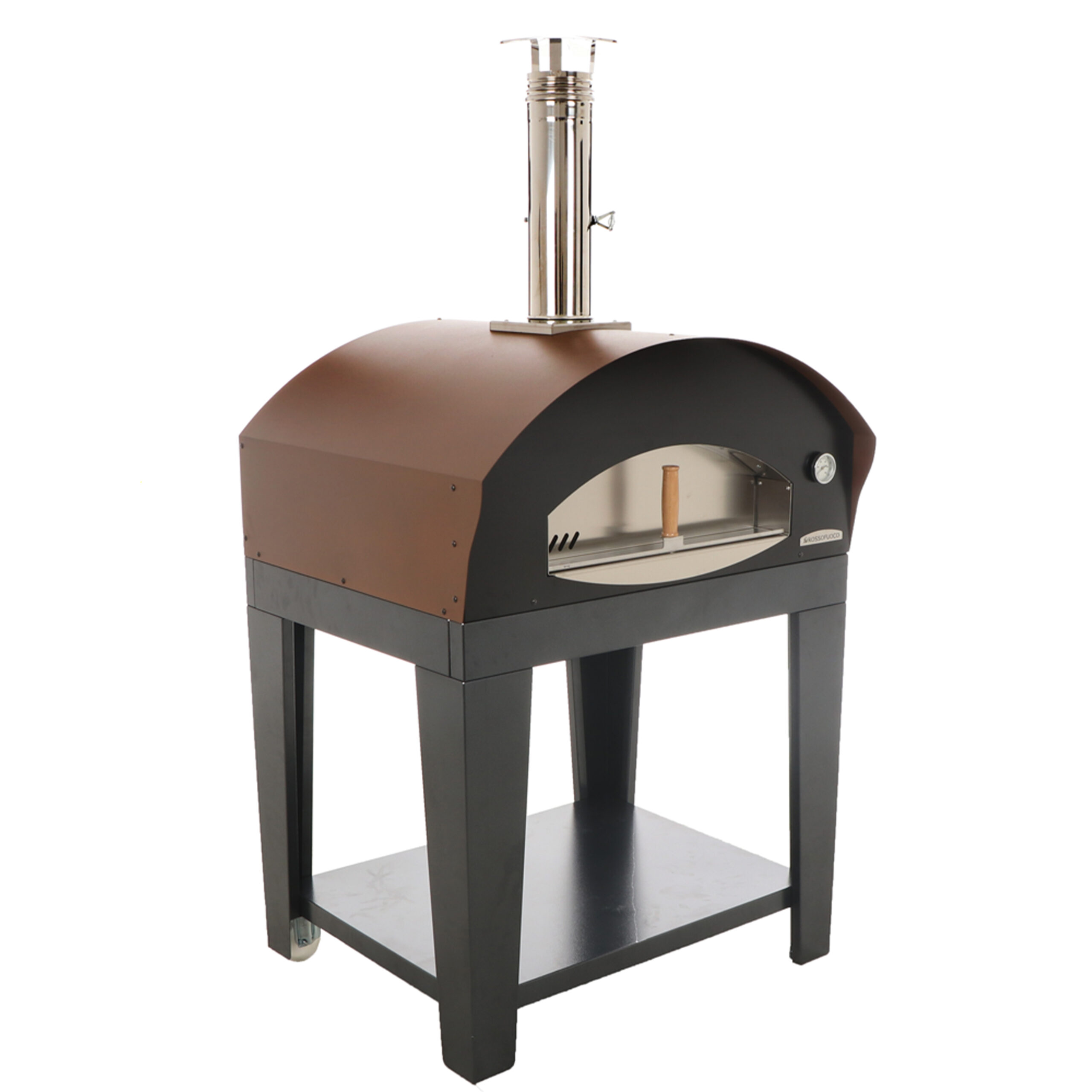 Rossofuoco-benni-four-bois-dexterieur-chariot-marron